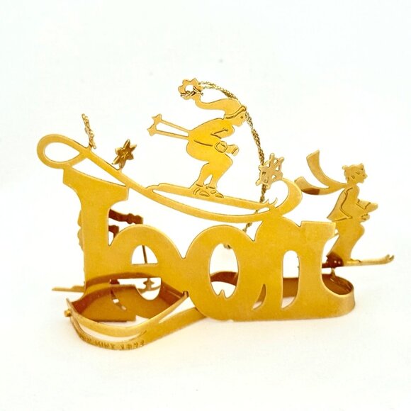 Danbury Mint 23kt Gold Plated Christmas Ornament (1992) - Picture 6 of 7